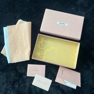 Miu Miu Pink Empty Wallet Box